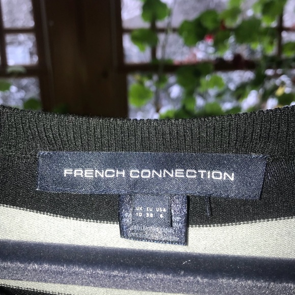 French Connection Black/Grey Sweater Dress Size 6 - Picture 3 of 3